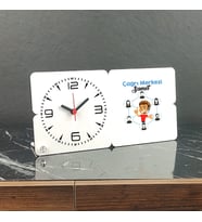 Çağrı Merkezi Ahşap Masa Saati
