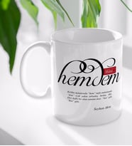 BK Gift Kişiye Özel Mânâ Hemdem Beyaz Kupa Bardak