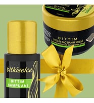 Bitkiselce Bıttım Şampuanı+Saç Maskesi SAÇ DÖKÜLMESİNE KARŞI ETKİLİ 450 gr. 4 kalıp sabun + 250 ml krem
