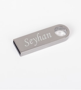 BK Gift Kişiye Özel F-140-16 Füme Metal USB Bellek 16 GB