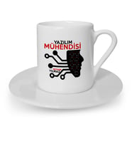 BK Gift Kişiye Özel Mesleki Yazılım Mühendisi Türk Kahvesi Fincanı  2