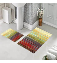 Banyo Halısı Ikili Klozet Takımı Kaymaz Tabanlı (60 xm x 100 cm + 40 cm x 60 cm) 