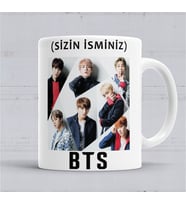 İsme Ve Kişiye Özel Bts Bangtan Boys Kupa Bardak Porselen