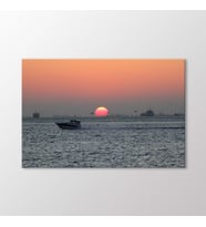 Arty Tablo Marmara'da Gün Batımı Tablo (Karışık)