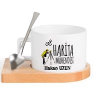 Harita Mühendisi  FİNCAN Seti (Beyaz)
