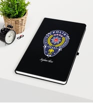 BK Gift Kişiye Özel Polis Temalı Siyah Defter - 2