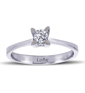 Lova H Renk 0,21 Karat Pırlanta Tektaş Yüzük - 1070016