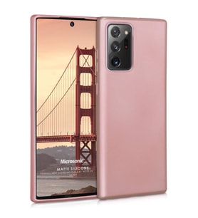 Microsonic Matte Silicone Samsung Galaxy Note 20 Ultra Kılıf Rose Gold