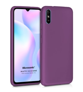 Microsonic Matte Silicone Xiaomi Redmi 9A Kılıf Mor