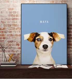 BK Gift Kişiye Özel Evcil Dost Kanvas Tablo 50x70cm-1
