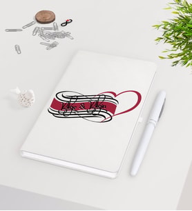 BK Gift Kişiye Özel Sevgililer Günü Beyaz Defter Kalem Seti-32