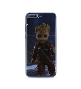 Baby Groot Tasarım Süper Şeffaf Silikon Telefon Kılıfı Huawei Y6 2018