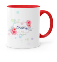 BK Gift Kişiye Özel Bugün Günlerden Annem Kırmızı Kupa Bardak  3