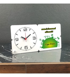 Enerji Sistemleri Mühendisine Hediye Ahşap Masa Saati