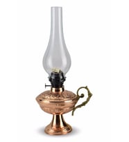 Miray Ayaklı İşlemeli Bakır Gaz Lambası