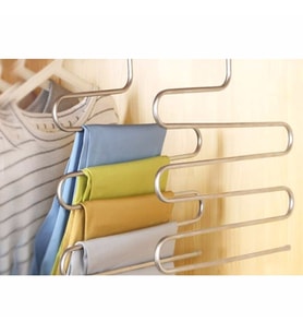 Pazarız 5 Katlı Metal Düzenleyici Askı Pantolon Bluz Elbise Eşarp Askısı