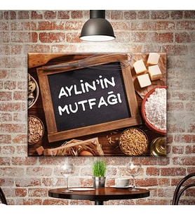 Kişiye Özel İsme Özel Mutfak Tablosu İsminizi Veya Mesajınızı Yazdırabilirsiniz