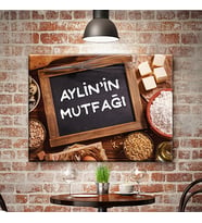 Kişiye Özel İsme Özel Mutfak Tablosu İsminizi Veya Mesajınızı Yazdırabilirsiniz