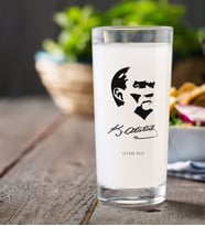 BK Gift Kişiye Özel Atatürk Temalı Rakı Bardağı-24 (Beyaz)