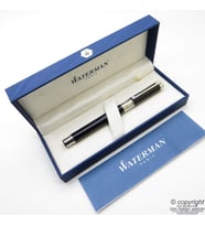 Waterman Perspective Siyah CT Roller Kalem + Deri Kılıflı Hediyelik Set İsme Özel Kalem Hediye Kalem (Renksiz)