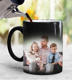 BK Gift Kişiye Özel Fotoğraflı Sihirli Kupa Bardak, Sevgiliye Hediye, Ev Hediyesi, Babalar Günü Hediyesi