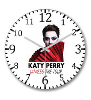 Katy Perry  Witness The Tour Duvar Saati Bombeli Gercek Cam
