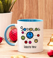 Sosyologlara Hediye İsimli Kupa Bardak