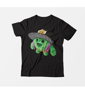 Brawl Stars SPİKE Çocuk Siyah Tişört