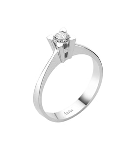 Sirius G Renk 0,26 Karat Pırlanta Tektaş Yüzük 0724R0018