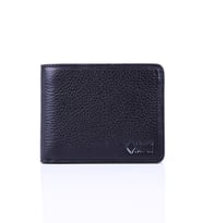  CÜZDAN YATAY PİSOTLU %100 HAKİKİ DERİ FLOTER DESEN (Siyah)