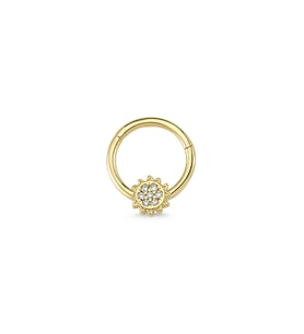 Altın Güneş Halka Helix Piercing