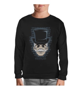 Mr. Robot - FSociety Siyah Çocuk Sweatshirt