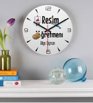 Resim Öğretmeni Duvar Saati