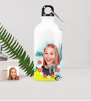 BK Gift Kişiye Özel Bayan Karikatürlü Metal Suluk 500 Ml 9