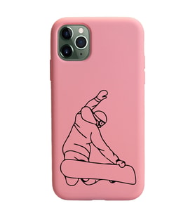 Iphone 11 Pro Max Çizgi Tasarımlı Pudra Lansman Telefon Kılıfı