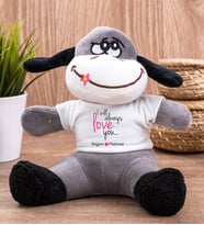 Sevgililere Özel Baskılı Peluş Eşek