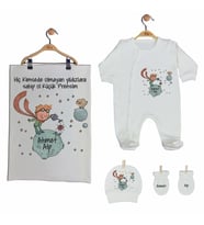 Pia Baby GL 2014 İsme Özel Küçük Prens Battaniye Tulum Set