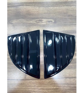 Honda Civic FD6 2006-2011 Kelebek Cam Vizörü Kaplama Pianoblak 2'li Set
