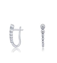Diamond Line-Gülaylar Altın 14 Ayar J Küpe