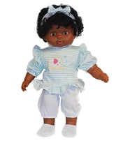 40 Cm Mavi Elbiseli Esmer Et Bebek 78402