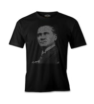 Atatürk - Gençliğe Hitabe Siyah Erkek Tshirt