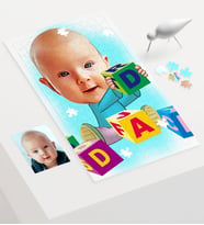 BK Gift Kişiye Özel Bebek Karikatür 240 Parça A3 Puzzle  5