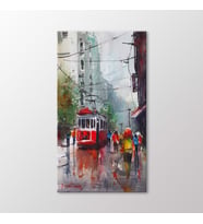 Arty Tablo Suluboya Tramvay Tablo (Karışık)