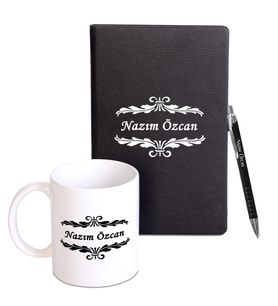 Kişiye Özel Defter Kalem Kupa Seti (Model 3)