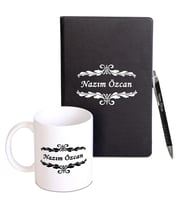 Kişiye Özel Defter Kalem Kupa Seti (Model 3)
