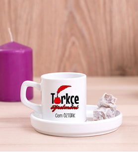 Türkçe Öğretmeni Concept Türk Kahvesi Fincanı