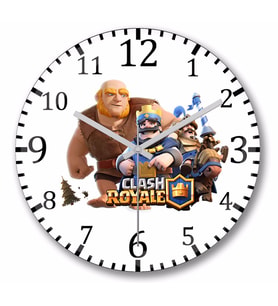 Clash Royale  Duvar Saati Bombeli Gercek Cam
