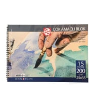 Talens Çok Amaçlı Blok Spiralli 200g 25x35 15 Yaprak