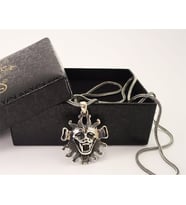 Gotik Kurt Adam Gümüş Erkek Kolye Zincir 6014712669664