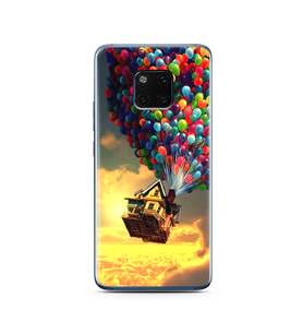 Yukarı Bak Balon Tasarımlı Süper Şeffaf Silikon Telefon Kılıfı Huawei Mate 20 Pr